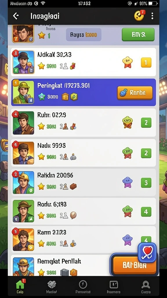 Screenshot menampilkan fitur bonus yang menguntungkan.