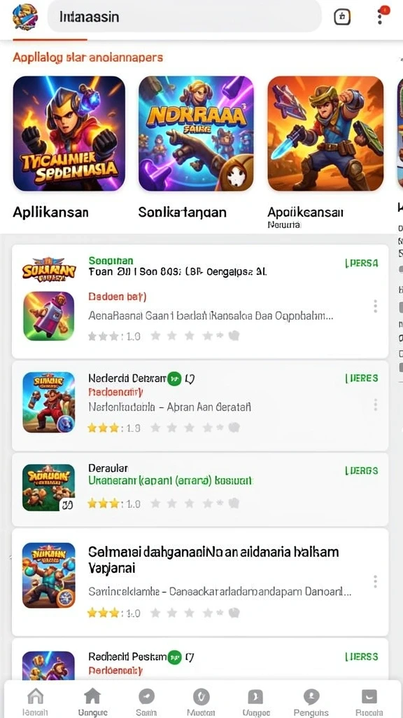Tampilan antarmuka pengguna yang intuitif dan menarik.