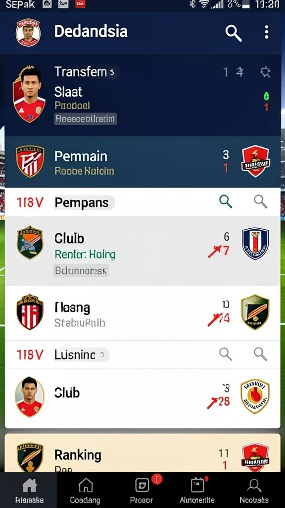 Tampilan antarmuka utama yang menarik dan mudah digunakan.