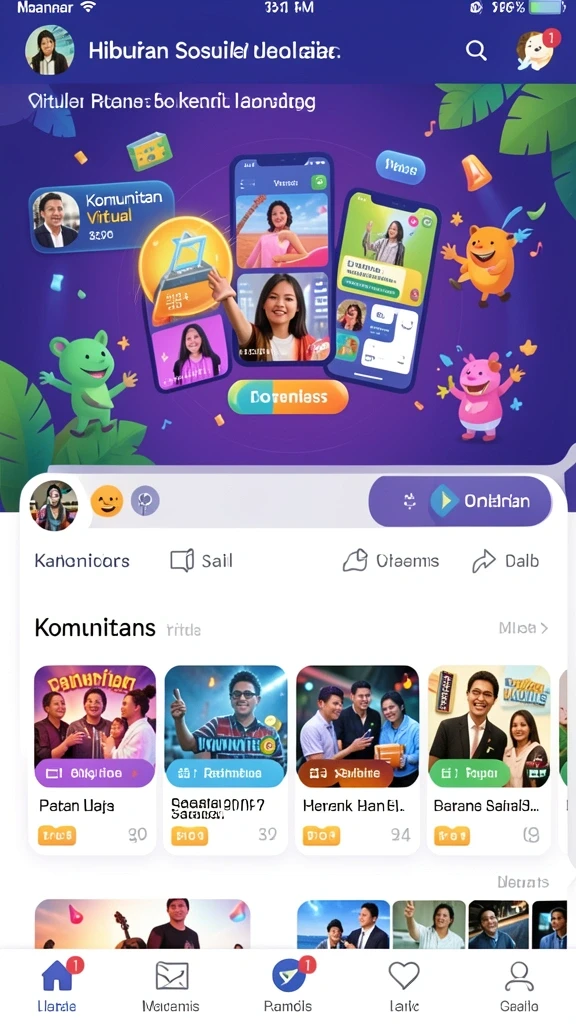 Karakter menarik dengan desain unik dan beragam.