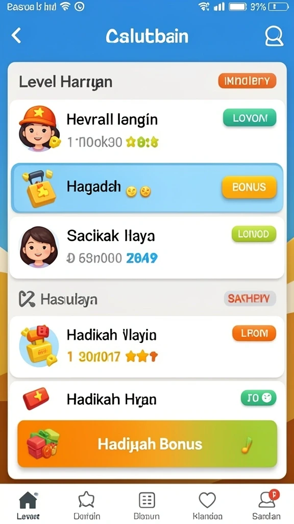 Berbagai karakter menarik untuk dipilih dan dimainkan.