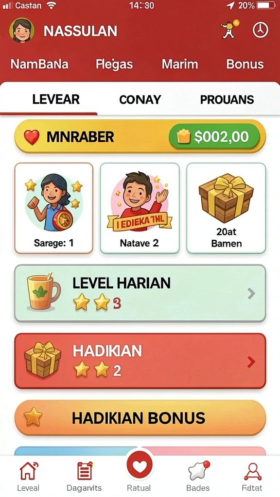 Mode permainan yang beragam dan menarik.