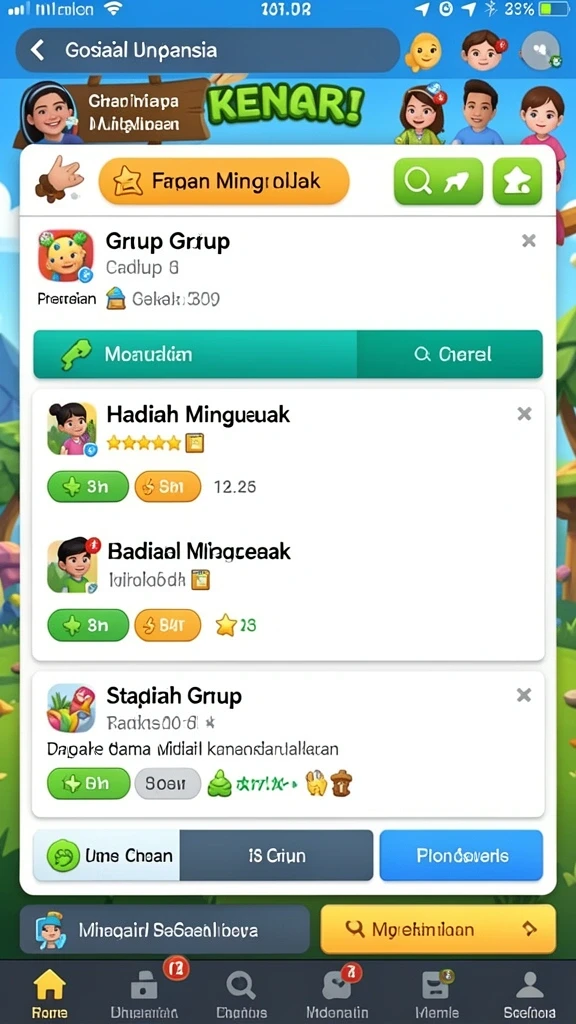 Karakter kustomisasi yang beragam untuk menambah keseruan.