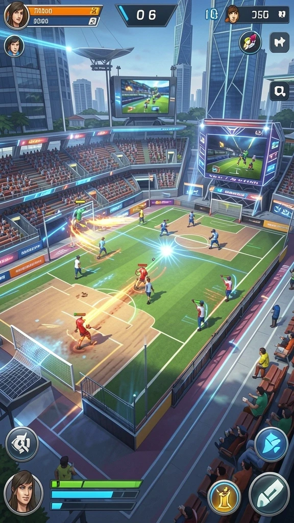 Fitur multiplayer memungkinkan pemain bersaing langsung.