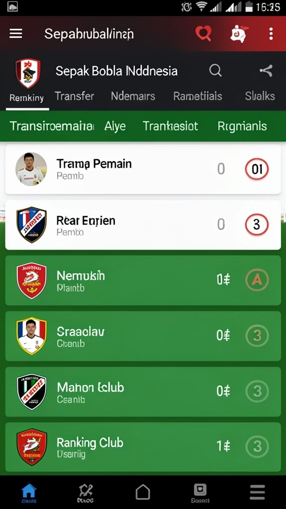 Tampilan antarmuka yang user-friendly.