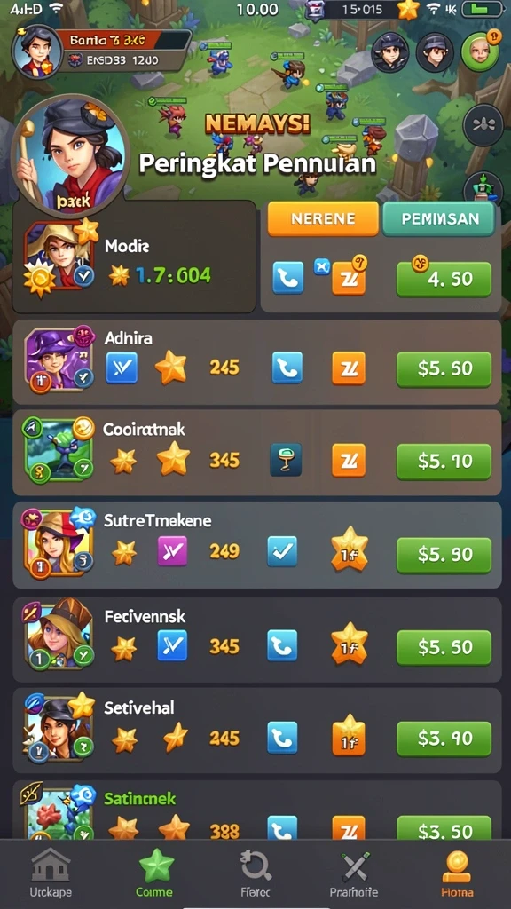 Mode permainan yang menantang dan adiktif.