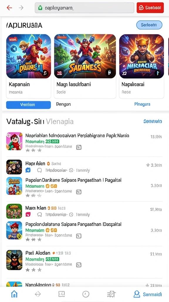 Berbagai karakter dengan desain yang unik dan menarik.
