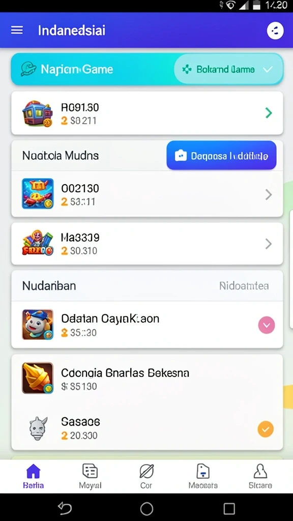Tampilan awal PGKING yang menawan dan menarik.
