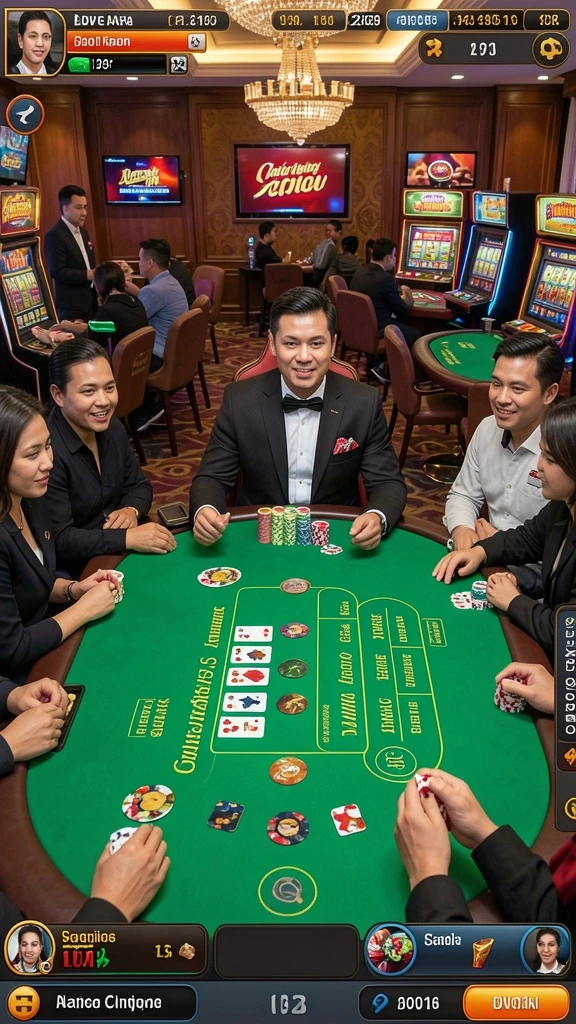 Tampilan utama dengan grafis yang menarik.