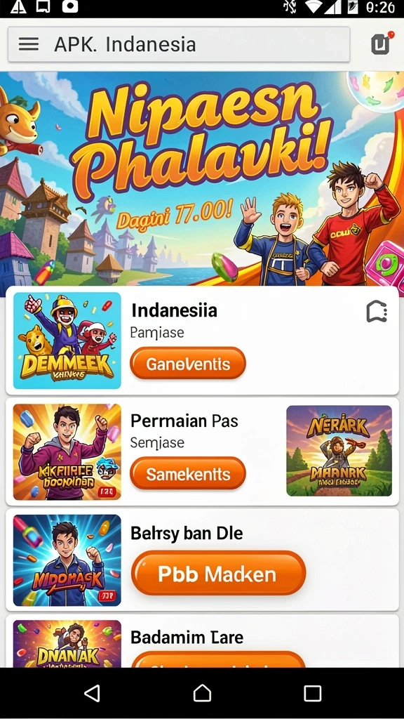 Karakter unik dengan kemampuan berbeda-beda.