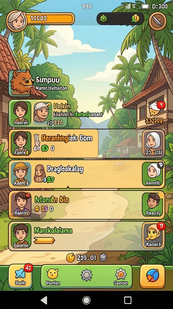 Screenshot ini menunjukkan dunia fantasi yang indah dalam game RR789.