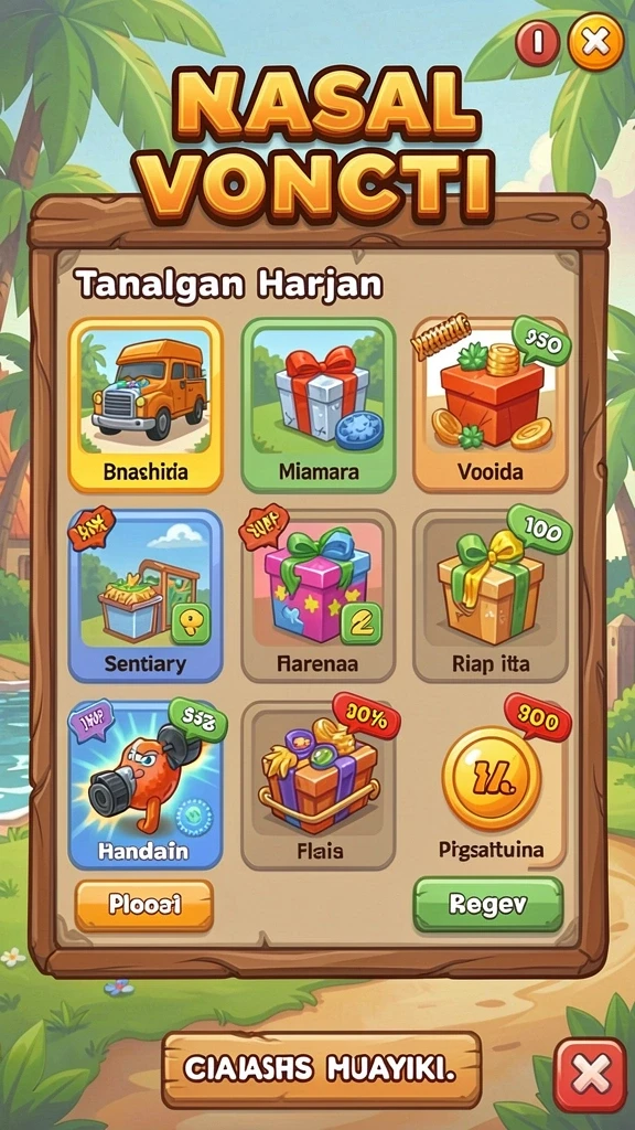 Fitur turnamen harian yang memacu adrenalin.