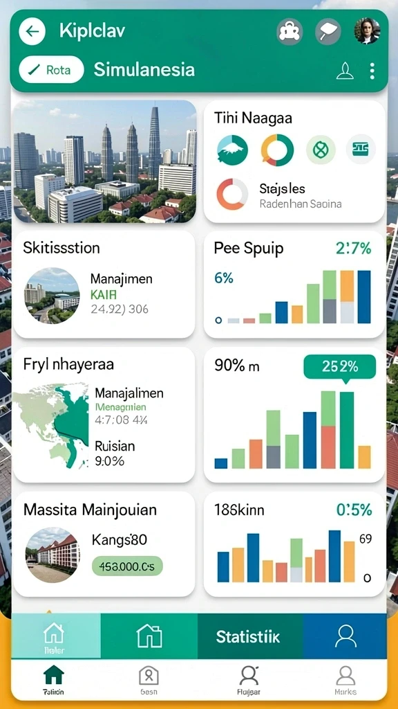 Berbagai pilihan permainan yang tersedia di aplikasi.