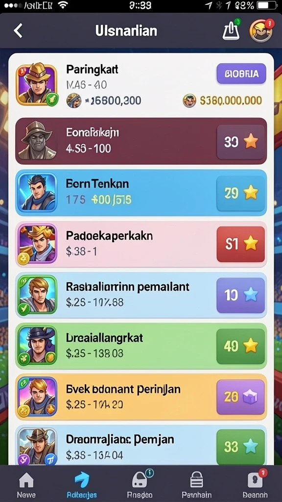 Tampilan antarmuka yang modern dan menarik.