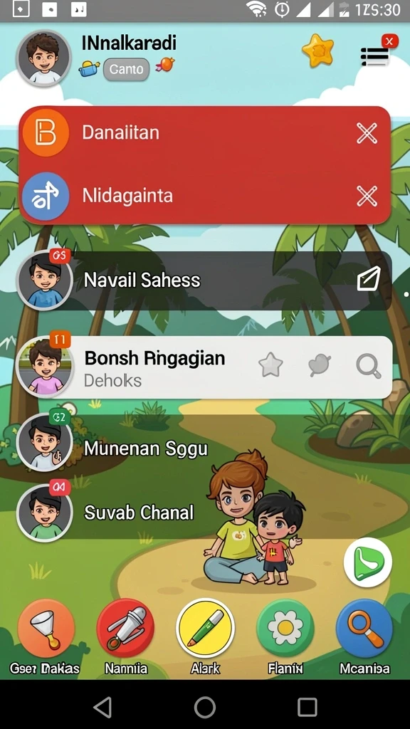 Momen seru saat bermain mode multiplayer.