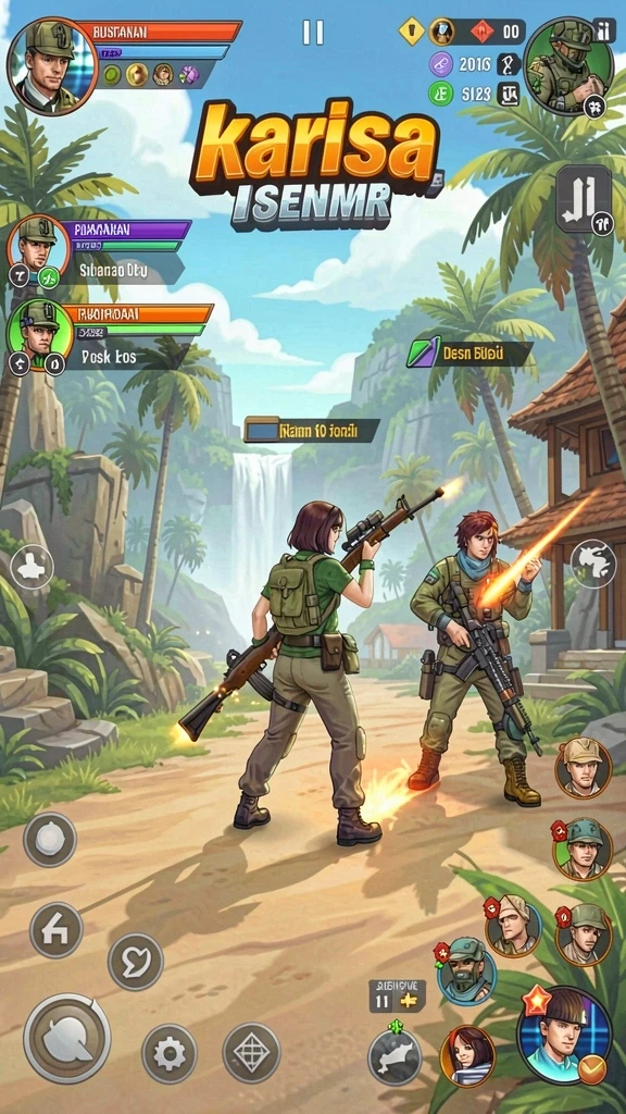Tangkapan layar interaktif dengan grafik menawan.