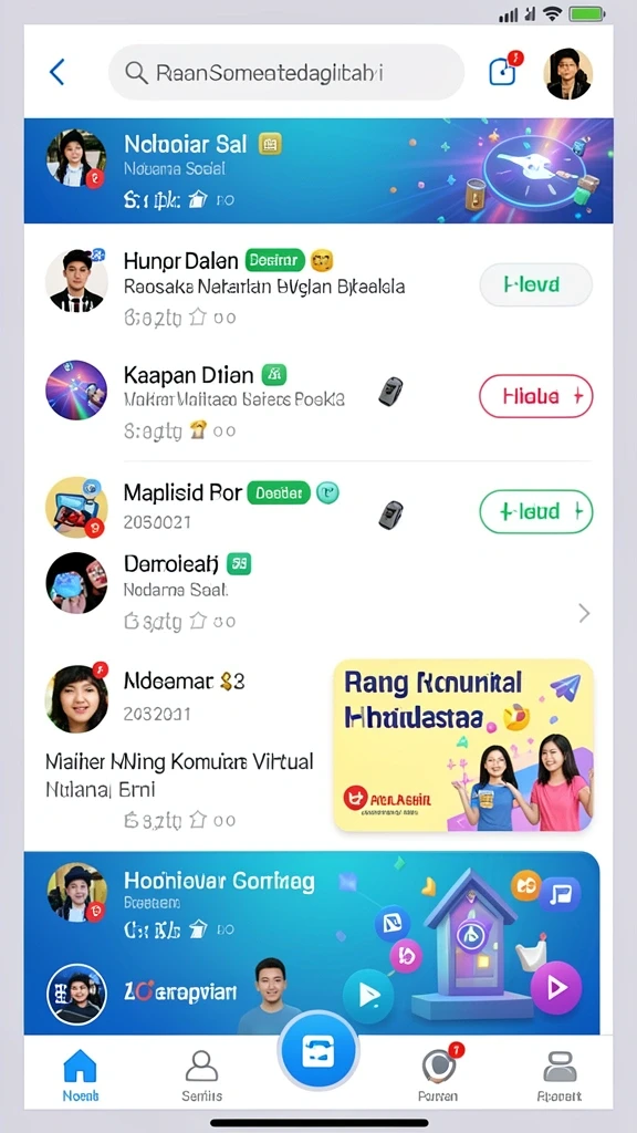 Tangkapan layar mode permainan seru yang sedang berlangsung.
