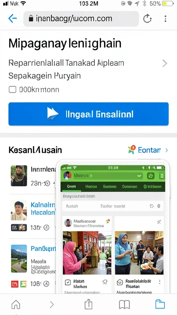 Karakter utama dengan senjata epik.